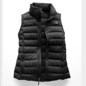 Black North Face Stretch Down Vest. Size XL